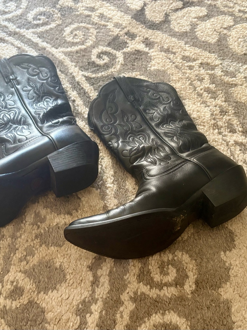 Ariat Heritage Women's Black Leather Western Cowboy Pointed Boots 15771